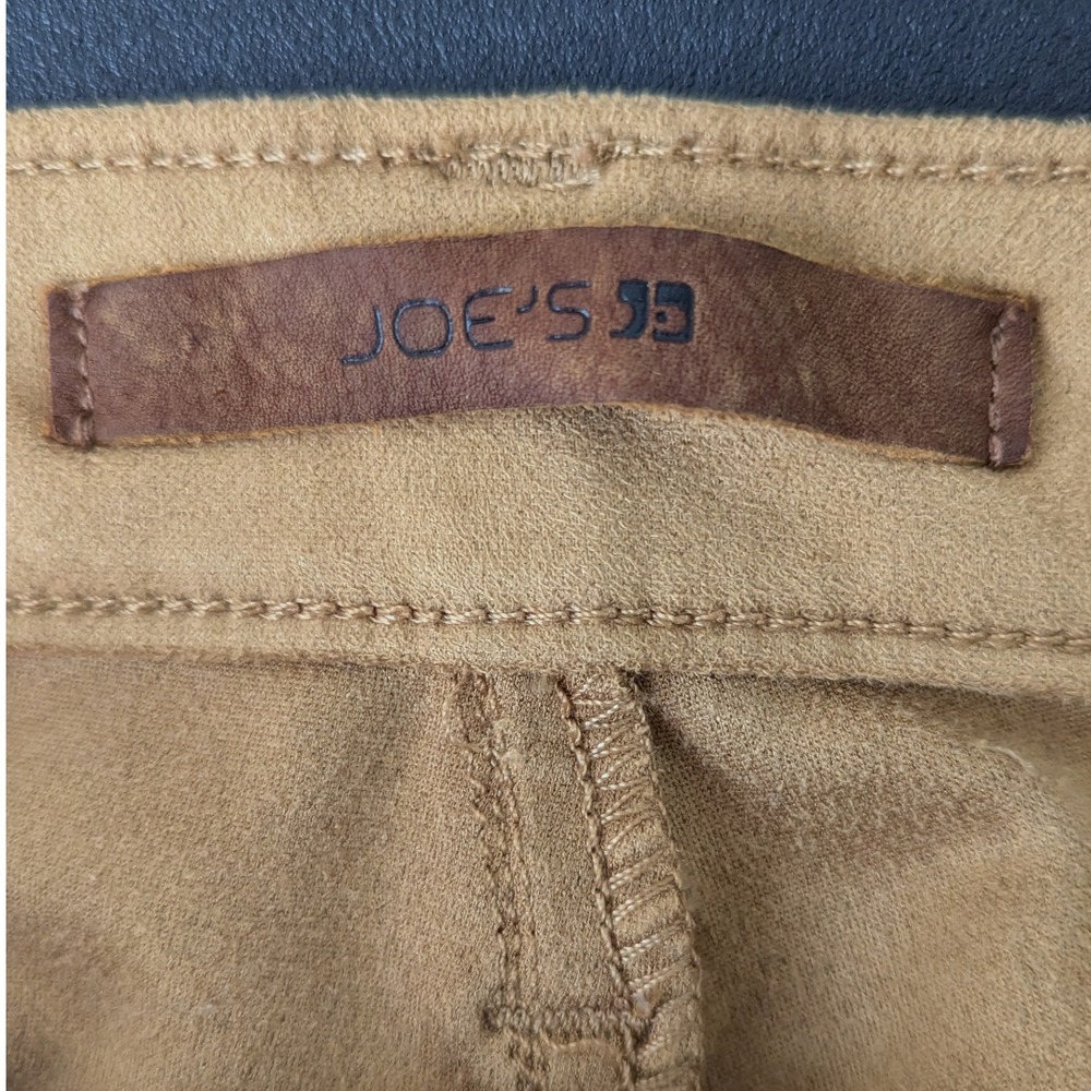 Joe's Jeans Faux Suede The Icon Skinny Mid Rise Womens Size 32 Camel Tan‎ Pants - Picture 5 of 10